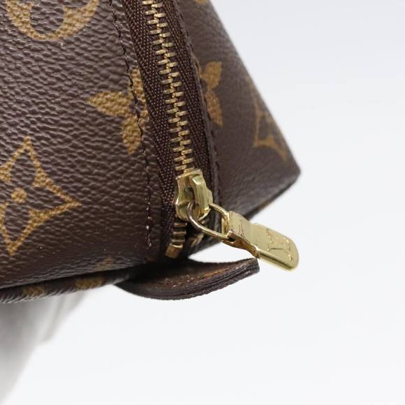 LOUIS VUITTON Monogram Trousse Demi Ronde Cosmetic Pouch M47520 LV Auth 91150 - Picture 8 of 16